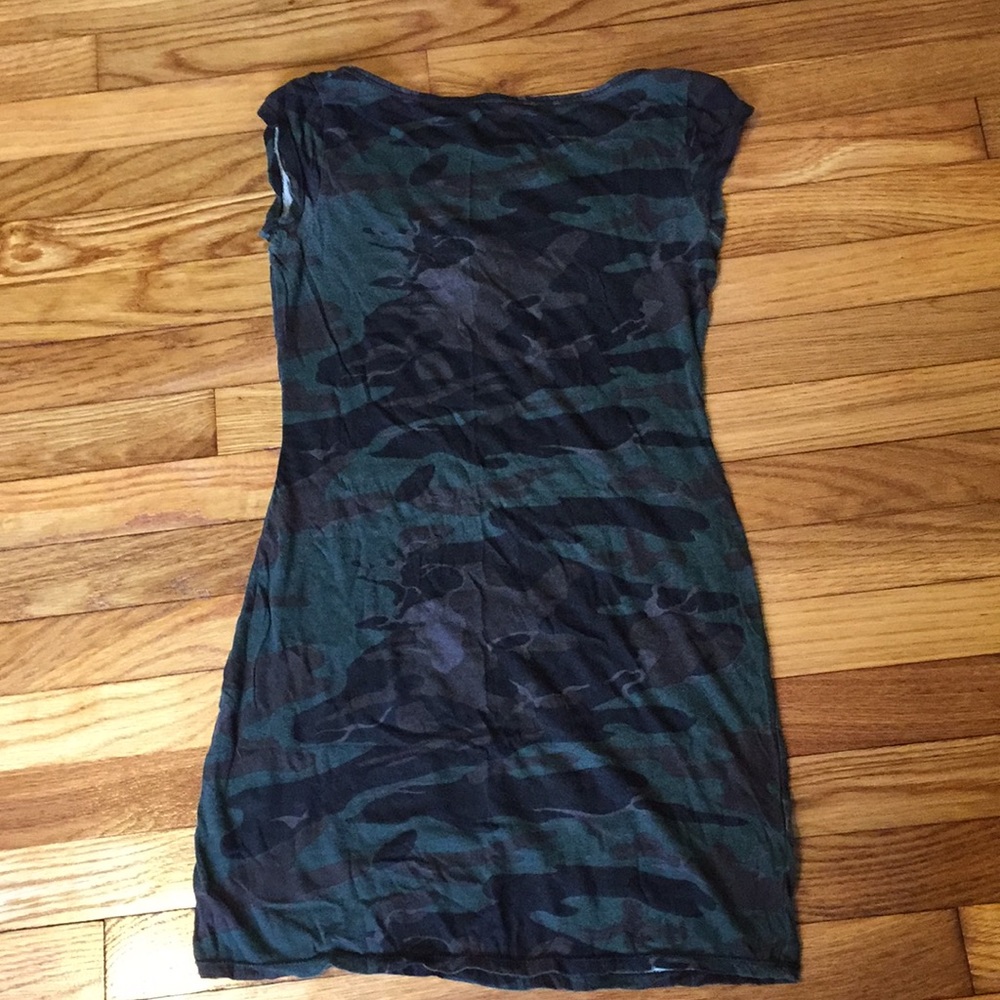 Camouflage t-shirt dress